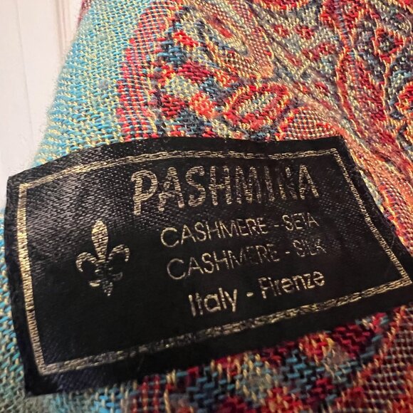 Pashmina Cashmere Scarf-Beautiful Bright Colors-27" x 86"- Warm/Cozy-Versatile - Picture 16 of 16